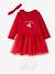 Ensemble Noël bébé : robe, bandeau et collants rouge 2 - vertbaudet enfant 