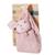 ROBA Doudou Lapin Bio 'Lil Planet' 40 x 40 cm Certifié GOTS - Rose-mauve ROSE 4 - vertbaudet enfant 