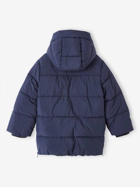 Doudoune garçon longue doublée sherpa marine 3 - vertbaudet enfant 