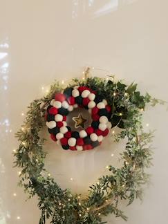 Linge de maison et décoration-Décoration-Couronne de Noël en feutrine