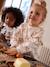Sweat fille noël coeurs pailletés manches volantées écru+rose poudré 1 - vertbaudet enfant 