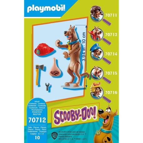 PLAYMOBIL - 70712 - SCOOBY-DOO Pompier - Figurine à collectionner pour enfant de 5 ans et plus MARRON 4 - vertbaudet enfant 