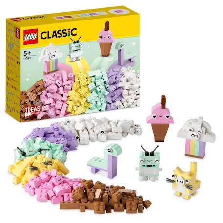 LEGO® Classic 11028 L’Amusement Créatif Pastel, Jouets Briques avec Dinosaure et Chat, Cadeau MARRON 1 - vertbaudet enfant 