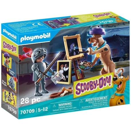 PLAYMOBIL - 70709 - SCOOBY-DOO avec chevalier noir - Licence Scooby Doo - Marron - Fille - 5 ans et plus MARRON 1 - vertbaudet enfant 