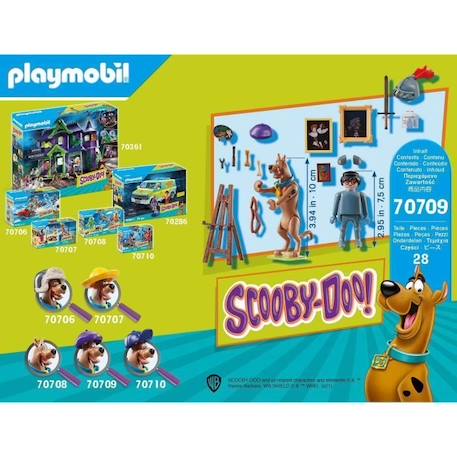 PLAYMOBIL - 70709 - SCOOBY-DOO avec chevalier noir - Licence Scooby Doo - Marron - Fille - 5 ans et plus MARRON 4 - vertbaudet enfant 