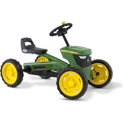 Jouet-Jeux de plein air-Kart à pédales BERG Buzzy John Deere - Jaune/Orange - Pour Enfant de 2 à 5 ans