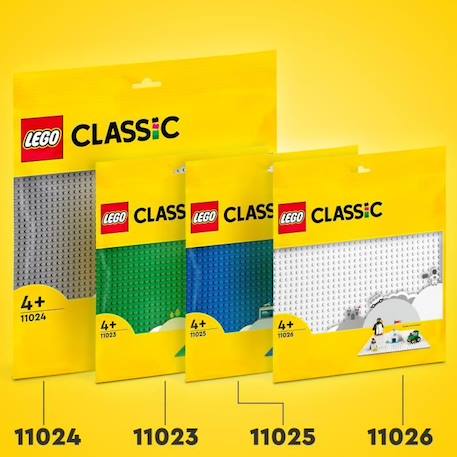 LEGO® 11024 Classic La Plaque De Construction Grise 48x48, Socle de Base pour Construction, Assemblage et Exposition GRIS 4 - vertbaudet enfant 