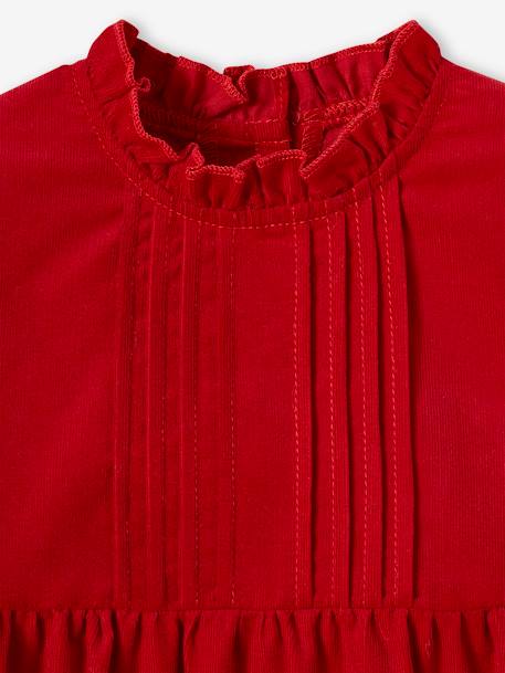 Ensemble de Noël bébé : robe, gilet en fausse fourrure, collants et bandeau assorti rouge 9 - vertbaudet enfant 