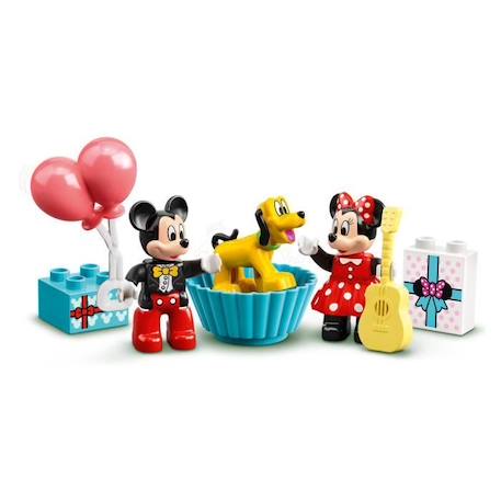 LEGO® 10941 DUPLO Disney Le Train d’Anniversaire de Mickey et Minnie Jouet pour Enfant de 2 ans et plus avec Train et Figurines VERT 3 - vertbaudet enfant 