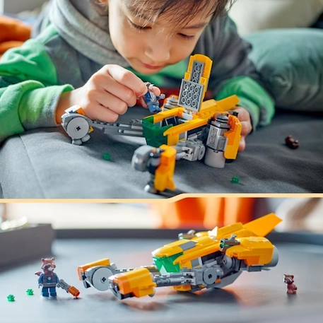 LEGO® Marvel 76254 Le Vaisseau de Bébé Rocket, Jouet à Construire Les Gardiens de la Galaxie BLANC 6 - vertbaudet enfant 