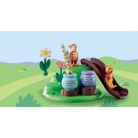 PLAYMOBIL 1.2.3 71317 Winnie l'ourson et Tigrou avec jardin d'abeilles - Disney BLANC 4 - vertbaudet enfant 