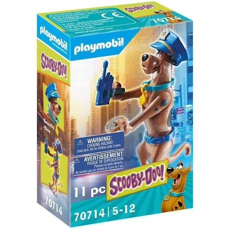 PLAYMOBIL - 70714 - SCOOBY-DOO! Policier - Figurine de collection Scooby-Doo en tenue de policier MARRON 1 - vertbaudet enfant 