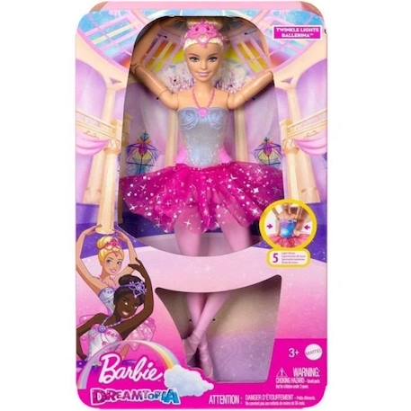 Barbie - Ballerine Lumières Magiques - Poupée - 3 Ans Et + ROSE 2 - vertbaudet enfant 