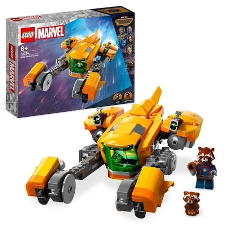 LEGO® Marvel 76254 Le Vaisseau de Bébé Rocket, Jouet à Construire Les Gardiens de la Galaxie BLANC 1 - vertbaudet enfant 