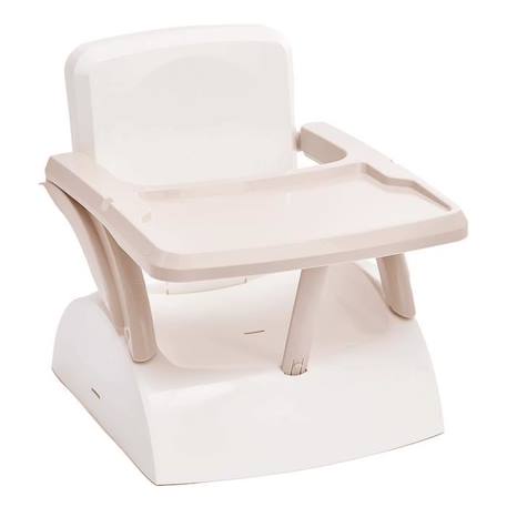 Pack Repas 2ème Âge - Thermobaby - Rehausseur chaise - 5 boîtes de conservation - Coffret vaisselle  - Bavoir semi-rigide BEIGE 3 - vertbaudet enfant 