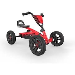 Jouet-Kart à pédales Buzzy Red - BERG - Pour les 2 à 5 ans - Volant et siège réglables - Pneus super silencieux EVA