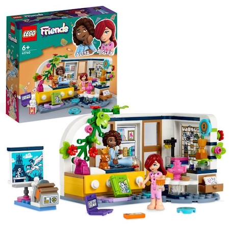 LEGO® Friends 41740 La Chambre d’Aliya, Jouet avec Figurine Paisley et Chiot, Enfants 6 Ans BLANC 1 - vertbaudet enfant 