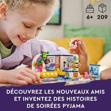 LEGO® Friends 41740 La Chambre d’Aliya, Jouet avec Figurine Paisley et Chiot, Enfants 6 Ans BLANC 6 - vertbaudet enfant 