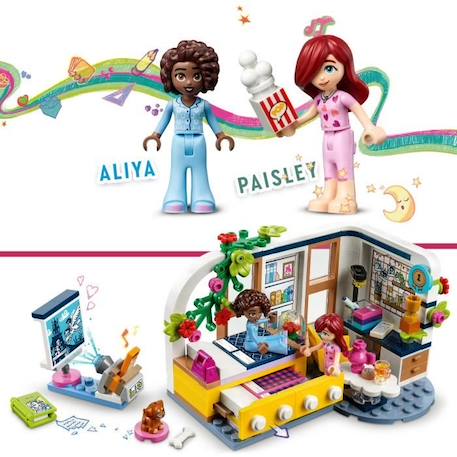 LEGO® Friends 41740 La Chambre d’Aliya, Jouet avec Figurine Paisley et Chiot, Enfants 6 Ans BLANC 3 - vertbaudet enfant 