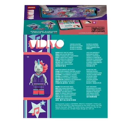 LEGO® 43106 VIDIYO™ Unicorn DJ BeatBox Créateur de Clip Vidéo Musique, Jouet Musical avec Licorne, Appli Set de Réalité Augmentée BLEU 5 - vertbaudet enfant 