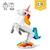 LEGO® Creator 3-en-1 31140 La Licorne Magique, Jouet Hippocampe et Paon,  Figurines d'Animaux BLANC 3 - vertbaudet enfant 