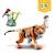 LEGO 31129 Creator 3-en-1 Sa Majesté le Tigre, Jouet et Figurine Animaux, se Transforme en Panda, et Poisson, Enfants Dès 9 Ans ORANGE 2 - vertbaudet enfant 