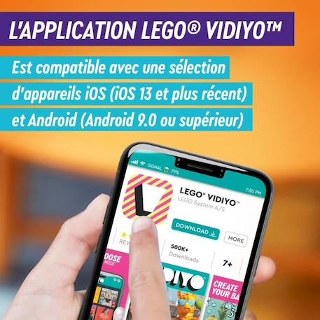 LEGO® 43102 VIDIYO™ Candy Mermaid BeatBox Créateur de Clip Vidéo Musique, Jouet Musical avec Sirène, Appli Set de Réalité Augmentée VIOLET 6 - vertbaudet enfant 