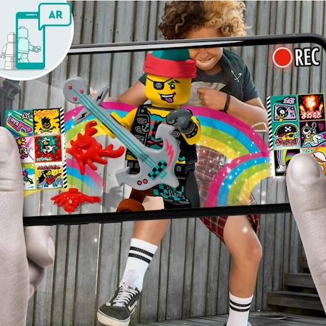 LEGO® 43103 VIDIYO™ Punk Pirate BeatBox Créateur de Clip Vidéo Musique, Jouet Musical, Appli Set de Réalité Augmentée avec Figurine BLEU 2 - vertbaudet enfant 