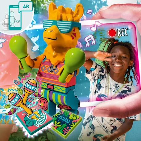 LEGO® 43105 VIDIYO™ Party Llama BeatBox Créateur de Clip Vidéo Musique, Jouet Musical avec Lama, Appli Set de Réalité Augmentée ORANGE 2 - vertbaudet enfant 