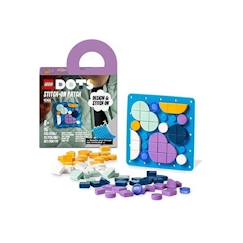Jouet-LEGO® 41955 DOTS Plaque à Coudre, Loisir Manuelle DIY, Badge Personnalisé Pour Vêtements ou Accessoires