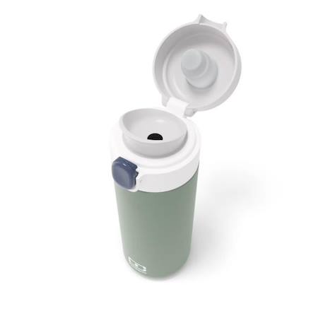 MONBENTO - Gourde Isotherme - Petite Gourde Hermétique 360ml - Garde au Chaud/Froid jusqu'à 12h - MB Pop Vert Natural BLANC 3 - vertbaudet enfant 