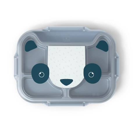 Lunch box - Plateau Repas Compartimenté - Idéal pour Ecole/Parc - MB Wonder Bleu Panda - MONBENTO BLANC 2 - vertbaudet enfant 