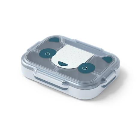 Lunch box - Plateau Repas Compartimenté - Idéal pour Ecole/Parc - MB Wonder Bleu Panda - MONBENTO BLANC 1 - vertbaudet enfant 