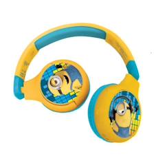 Jouet-Casque audio Bluetooth et filaire pour enfants Les Minions - LEXIBOOK - Sécurité enfant - Jaune