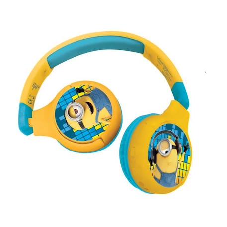 Casque audio Bluetooth et filaire pour enfants Les Minions - LEXIBOOK - Sécurité enfant - Jaune JAUNE 1 - vertbaudet enfant 