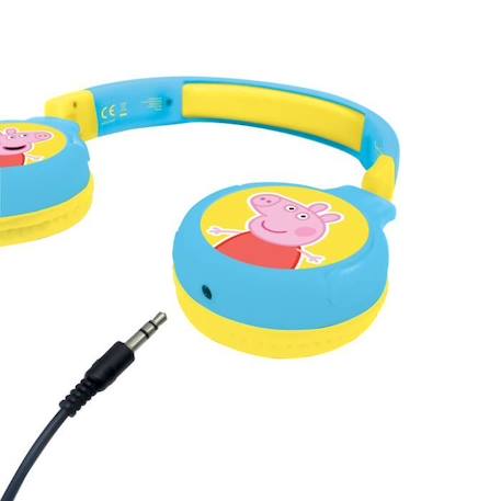 Casque Peppa Pig Bluetooth® et Filaire pour enfants - LEXIBOOK - Volume limité à 85 dB BLEU 3 - vertbaudet enfant 