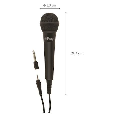 Microphone Haute Sensibilité - LEXIBOOK - iParty® - Enfant - Pile - 2,5m de câble NOIR 3 - vertbaudet enfant 