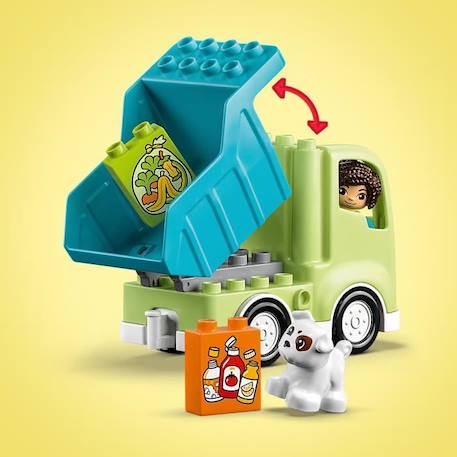 LEGO® DUPLO 10987 Le Camion de Recyclage, Jouets Éducatifs et de Tri de Couleurs, Enfants 2 Ans VERT 3 - vertbaudet enfant 