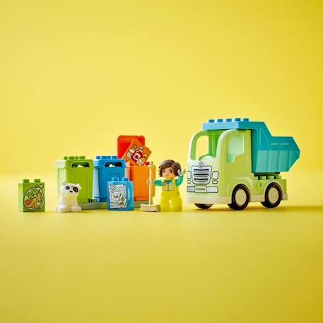 LEGO® DUPLO 10987 Le Camion de Recyclage, Jouets Éducatifs et de Tri de Couleurs, Enfants 2 Ans VERT 5 - vertbaudet enfant 