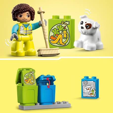 LEGO® DUPLO 10987 Le Camion de Recyclage, Jouets Éducatifs et de Tri de Couleurs, Enfants 2 Ans VERT 4 - vertbaudet enfant 