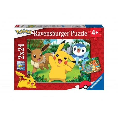 Puzzle 2x24p Pikachu et ses amis - Ravensburger - Dessins animés et BD - Mixte BLANC 1 - vertbaudet enfant 
