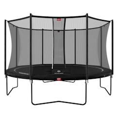 Jouet-BERG - Favorit trampoline Regular 380 cm black + Safety Net Comfort