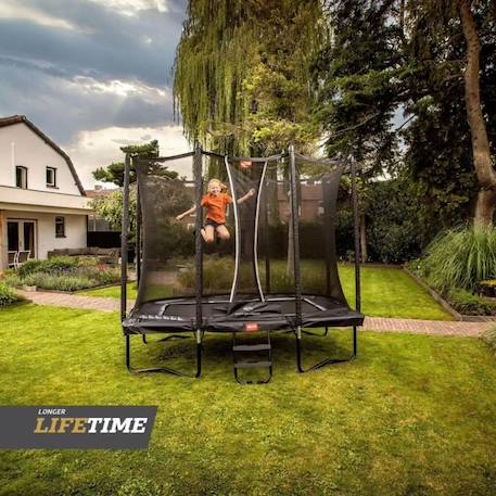 BERG - Trampoline Ultim Favorit trampoline Regular 280 cm green + Safety Net Comfort VERT 2 - vertbaudet enfant 