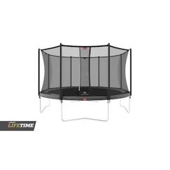 BERG - Favorit Regular Trampoline d'extérieur 430 gris suspendu avec filet de protection Comfort  - vertbaudet enfant