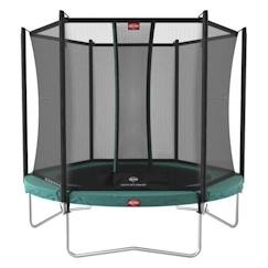 Jouet-Jeux de plein air-Jeux de jardin-Trampoline BERG Favorit Regular 330 Green + Safety Net Comfort