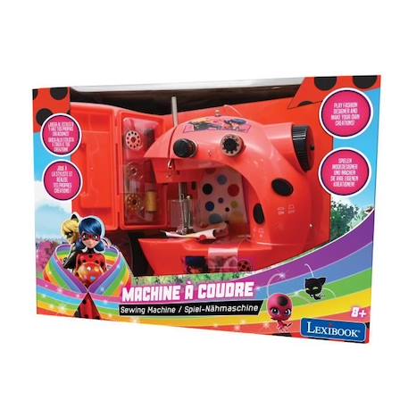 Machine à coudre - LEXIBOOK - Miraculous avec boîte à accessoires - Pour enfant à partir de 5 ans ROUGE 2 - vertbaudet enfant 