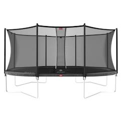 Jouet-Jeux de plein air-Jeux de jardin-Trampoline BERG Grand Favorit Regular 520 Grey + Safety Net Comfort