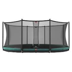 Jouet-Jeux de plein air-Trampoline BERG Grand Favorit InGround 520 Green + Safety Net Comfort