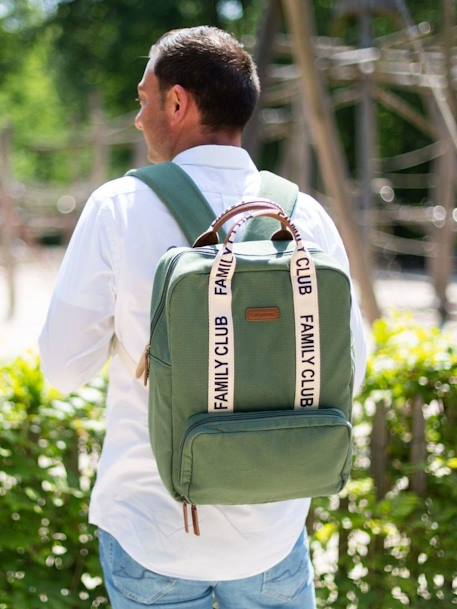 Sac à dos à langer Family Club Signature blanc+écru+marron+noir+vert 29 - vertbaudet enfant 