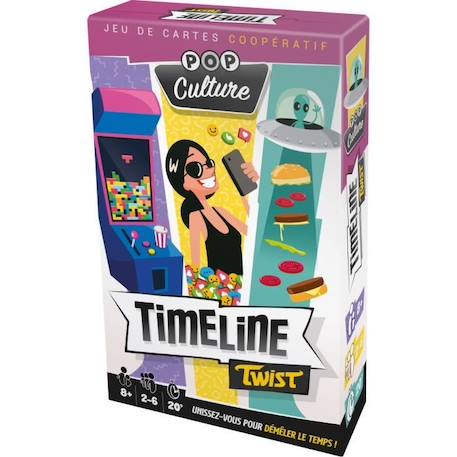 Timeline Twist Pop Culture|Asmodee - Jeu de cartes coopératif - 2 à 6 joueurs - À partir de 8 ans BLEU 5 - vertbaudet enfant 